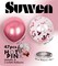 47 Pieces Metallic Hot Pink Balloons and Confetti Balloons Set Latex Helium Chrome Magenta Balloon for Birthday Graduation Anniversary Party Decorations